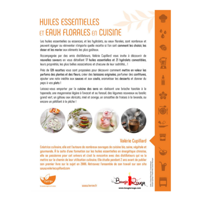 Huiles essentielles et eaux florales en cuisine
