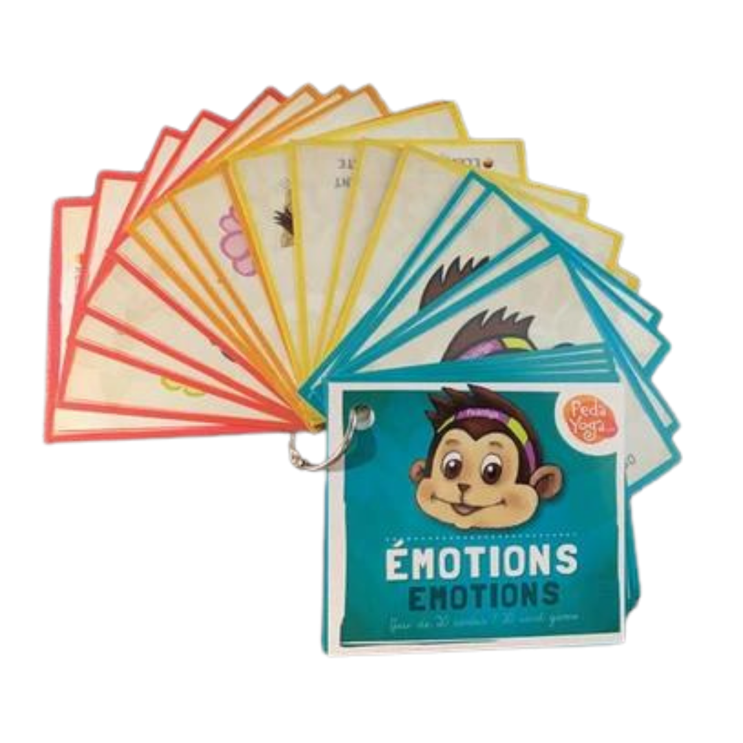 Mini-cartes de postures et émotions - PedaYoga