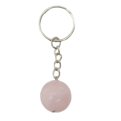 Porte-clés - Quartz rose