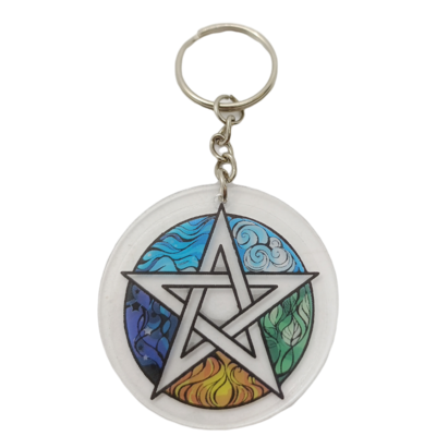 Porte-clés Pentacle et éléments