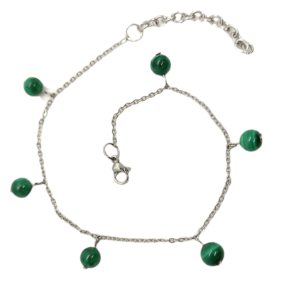 Bracelet de cheville - Malachite