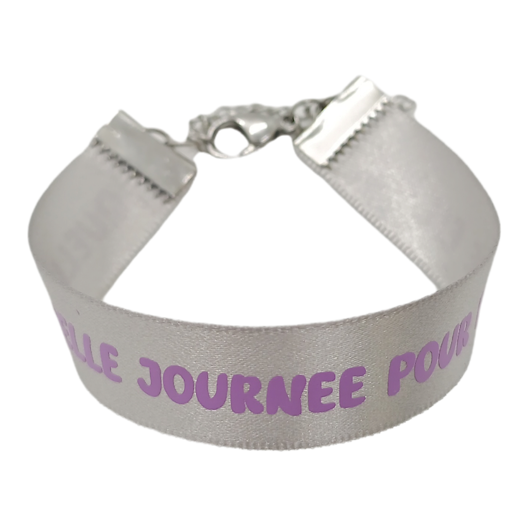Bracelet en tissu - Quelle belle journée pour être en vie