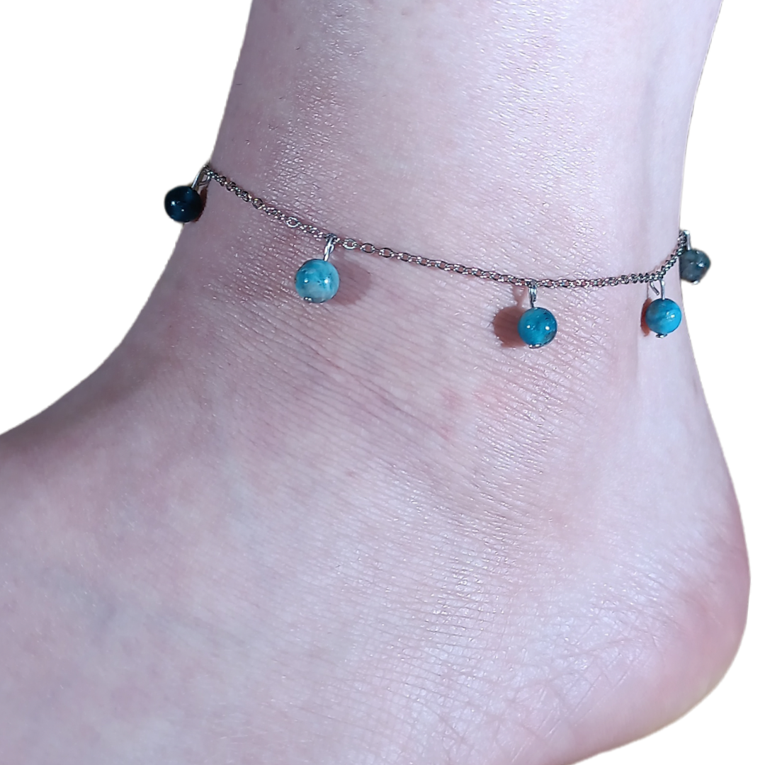 Bracelet de cheville - Apatite