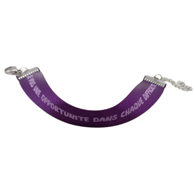 Bracelet en tissu - Je vois une opportunité dans chaque difficulté