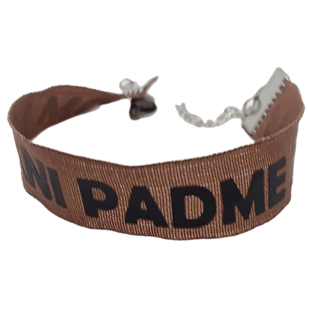 Bracelet en tissu - Om Mani Padme Hum
