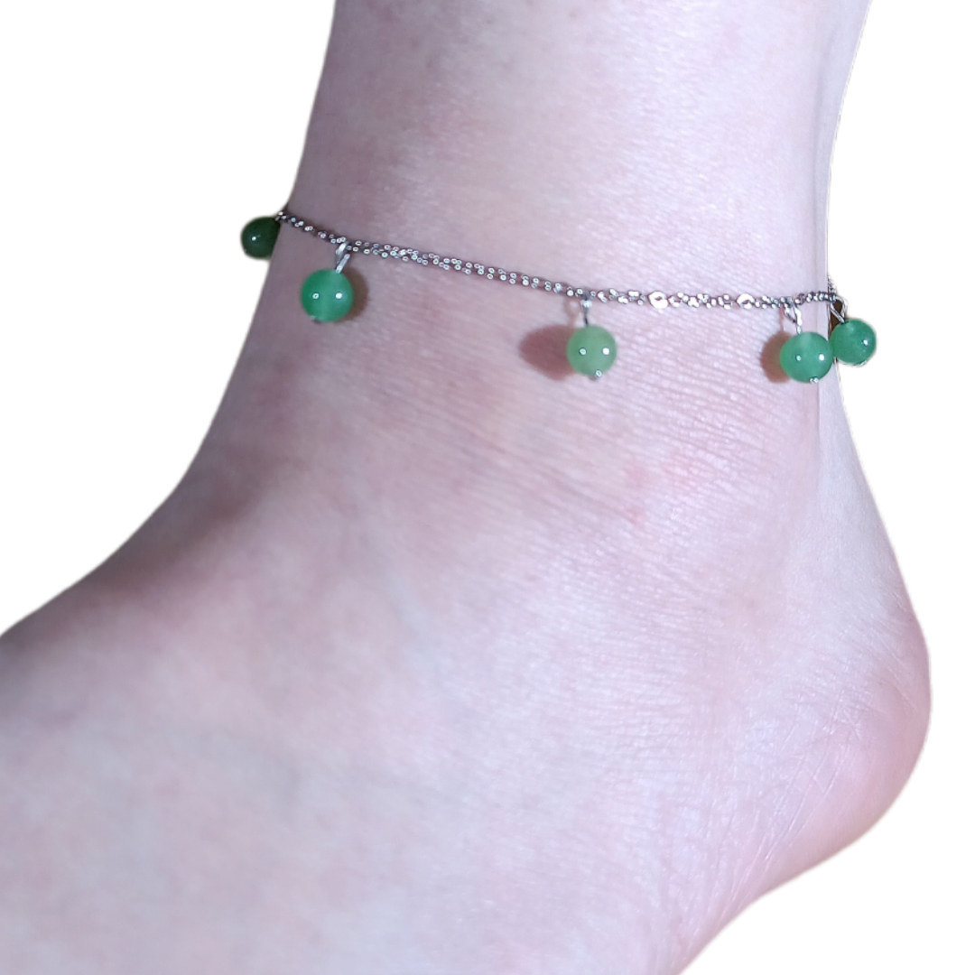 Bracelet de cheville - Aventurine verte