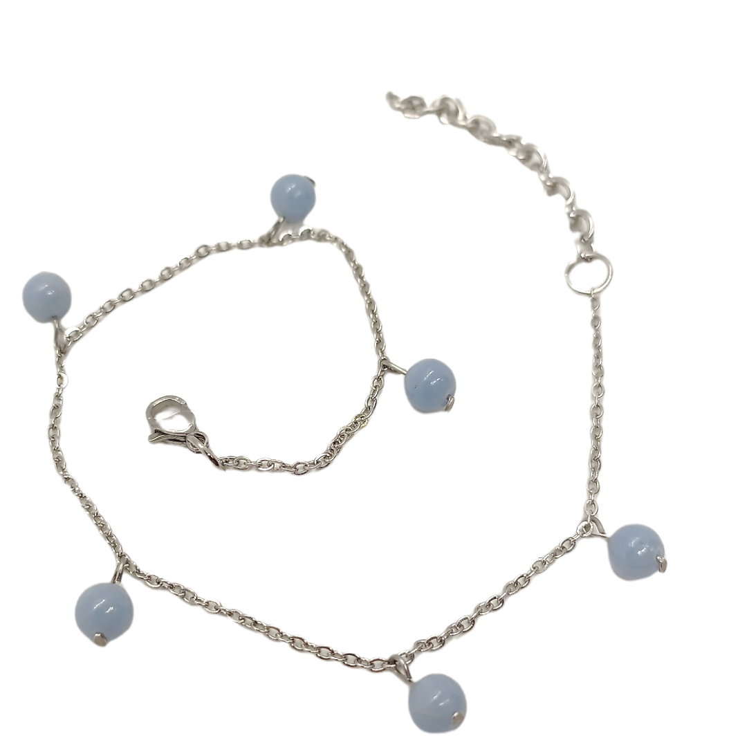 Bracelet de cheville - Angélite