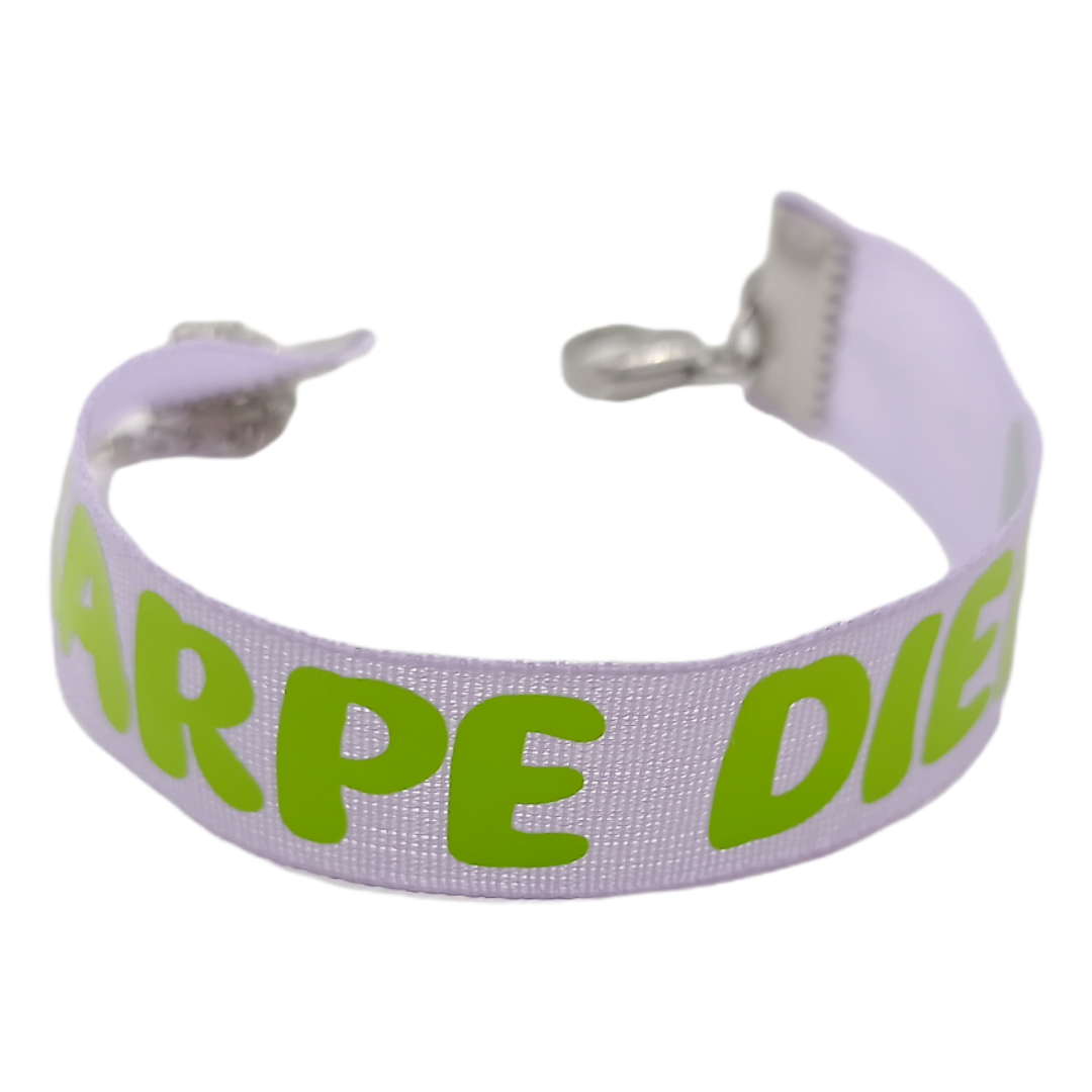 Bracelet en tissu - Carpe diem