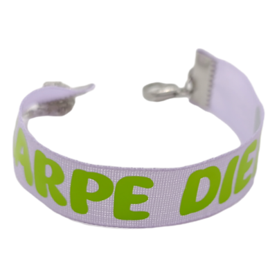 Bracelet en tissu - Carpe diem