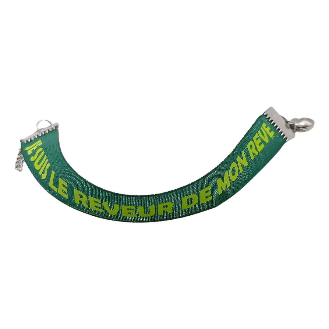 Bracelet en tissu - Je suis le rêveur de mon rêve