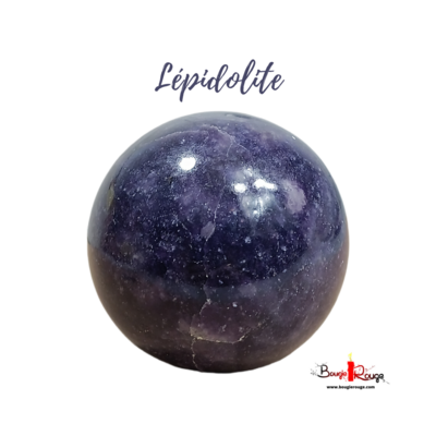 Lépidolite - sphère - 424 gr