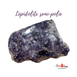 Lépidolite à reflets d&#39;argent - 398 gr