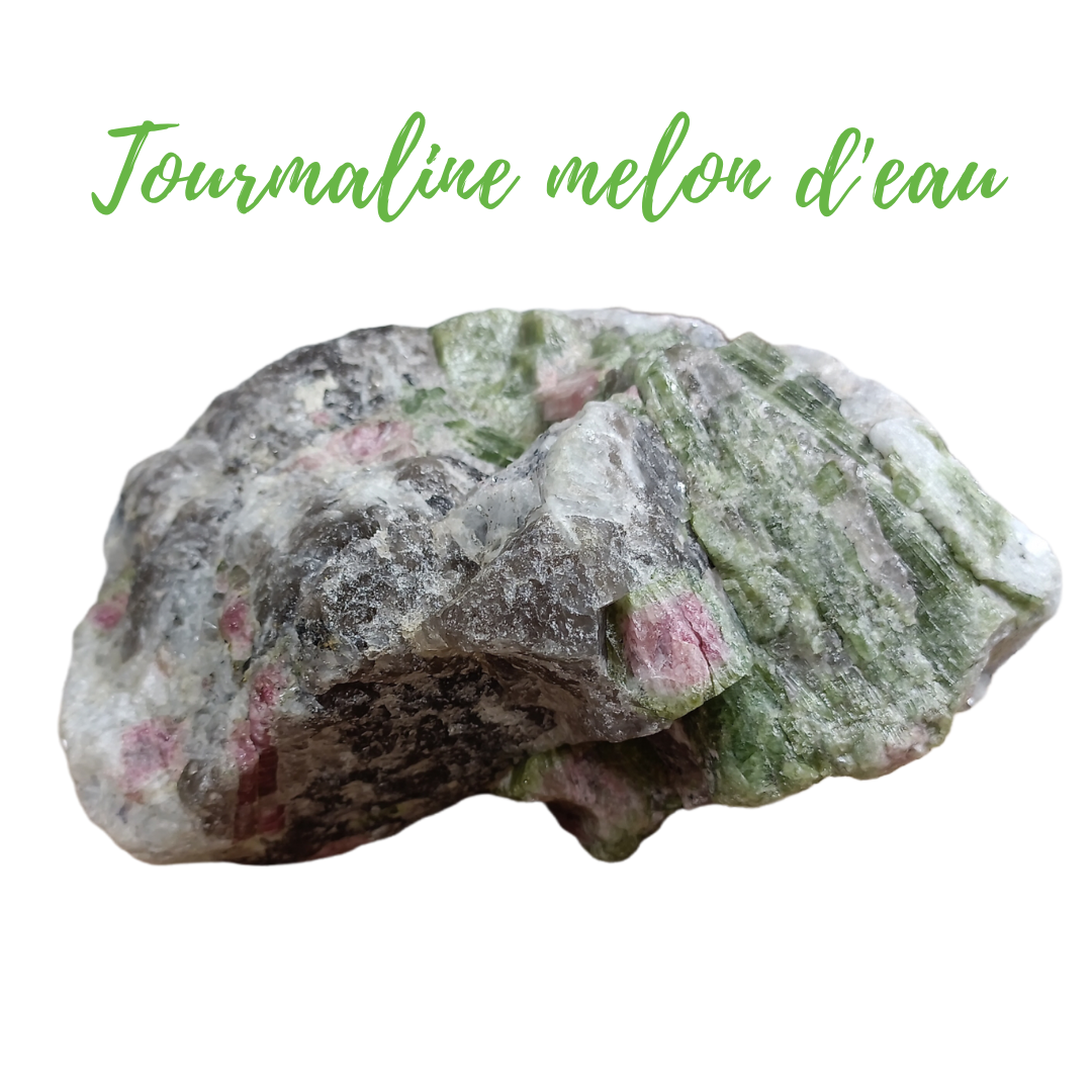 Tourmaline melon d&#39;eau brute - 2462 gr