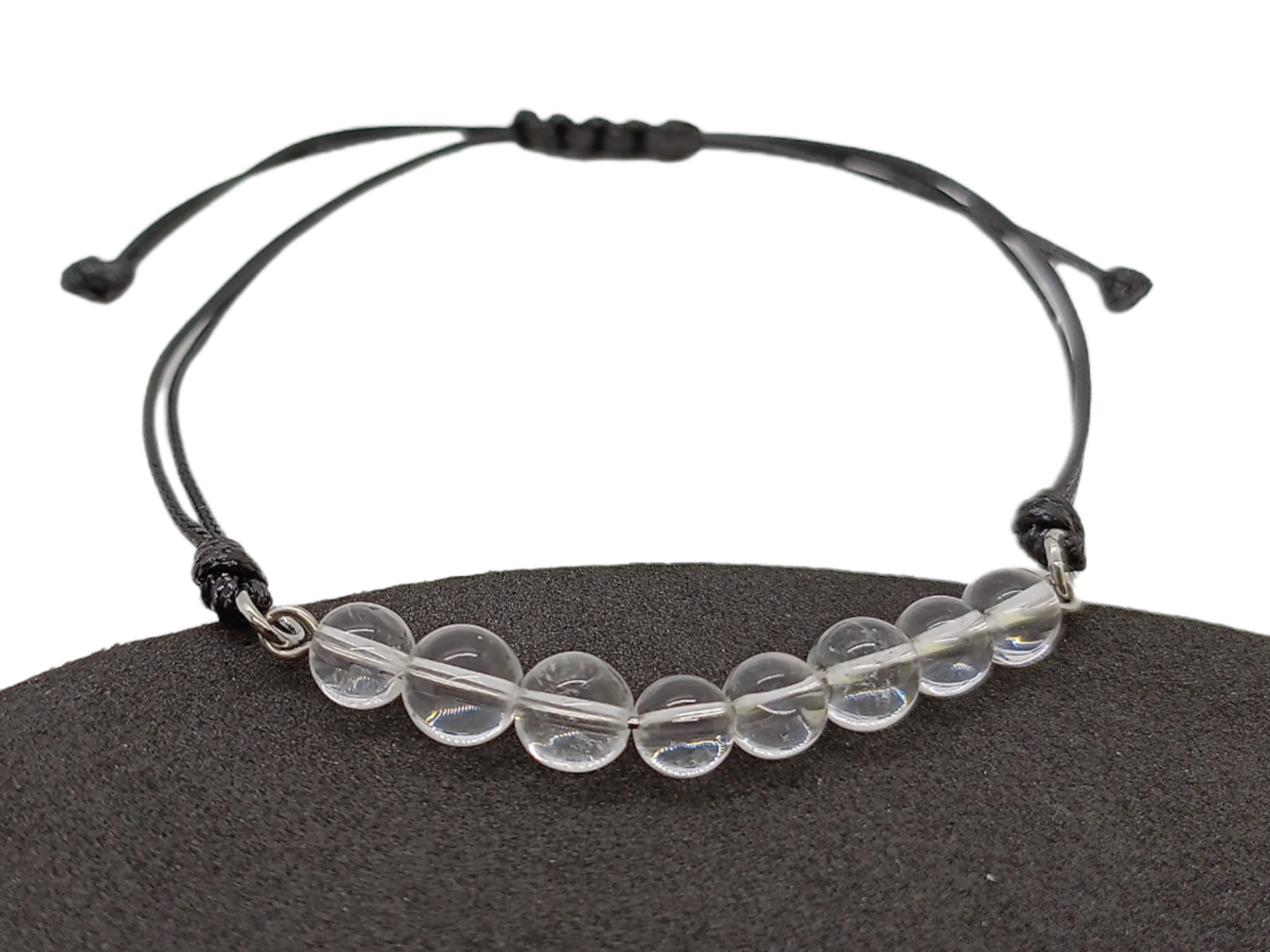 Bracelet en macramé - Cristal de roche