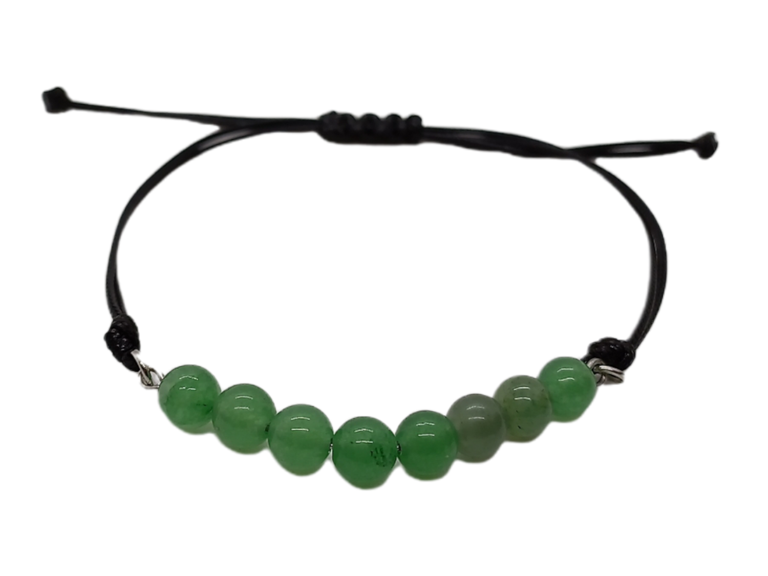 Bracelet en macramé - Aventurine verte