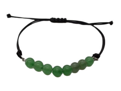 Bracelet en macramé - Aventurine verte