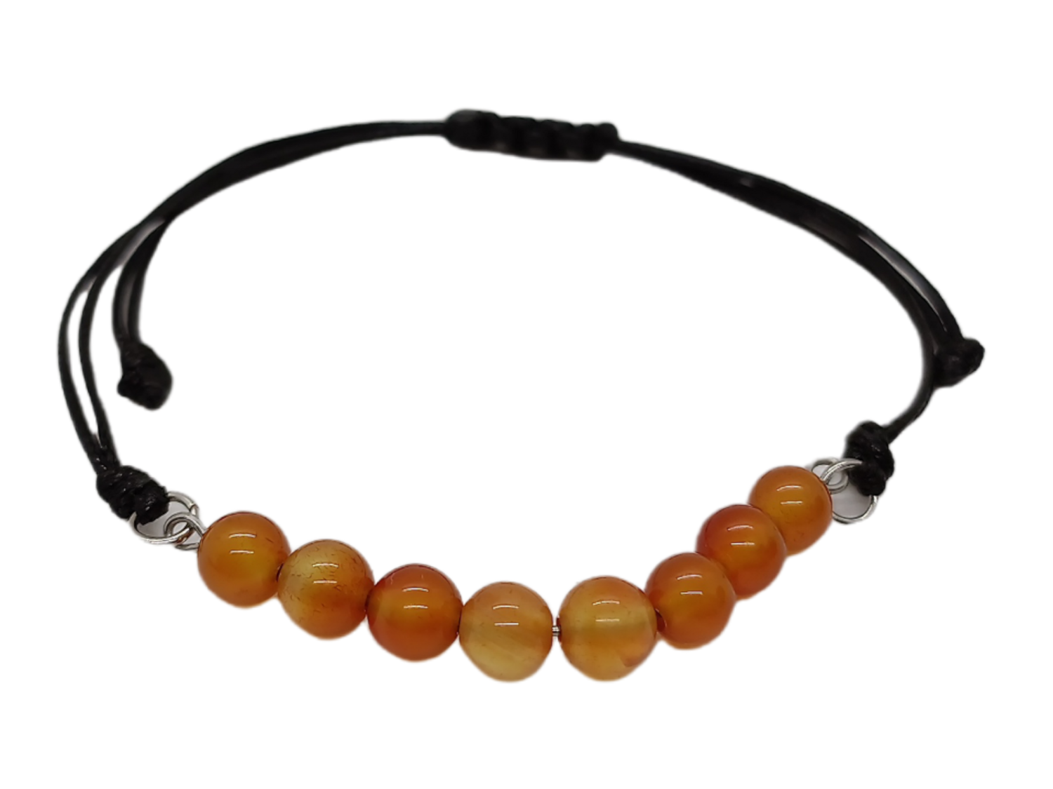 Bracelet en macramé - Cornaline