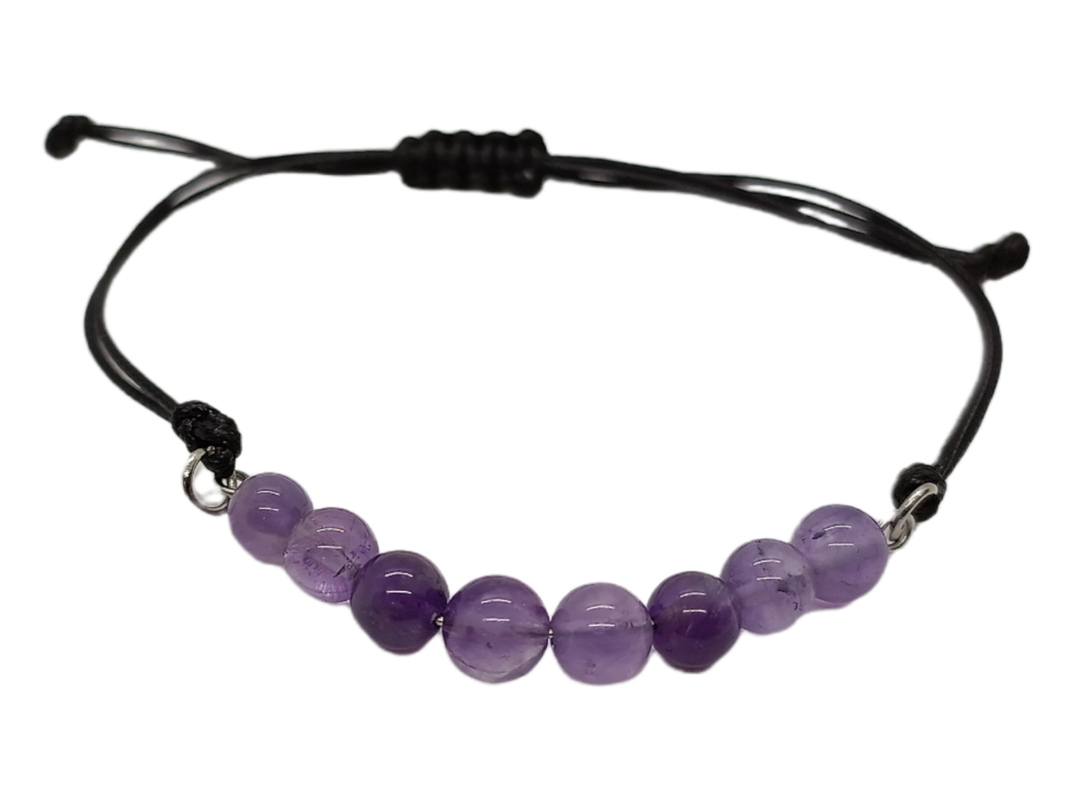 Bracelet en macramé - Améthyste