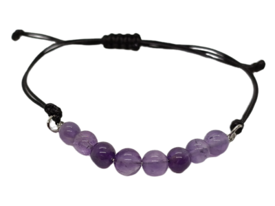 Bracelet en macramé - Améthyste