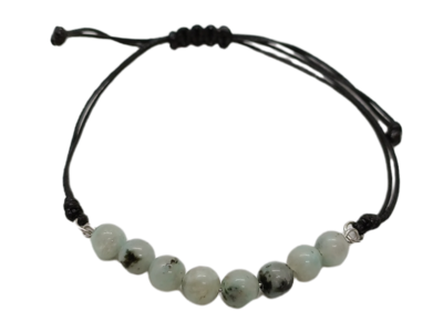 Bracelet en macramé - Jaspe Kiwi