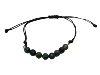 Bracelet en macramé - Agathe mousse