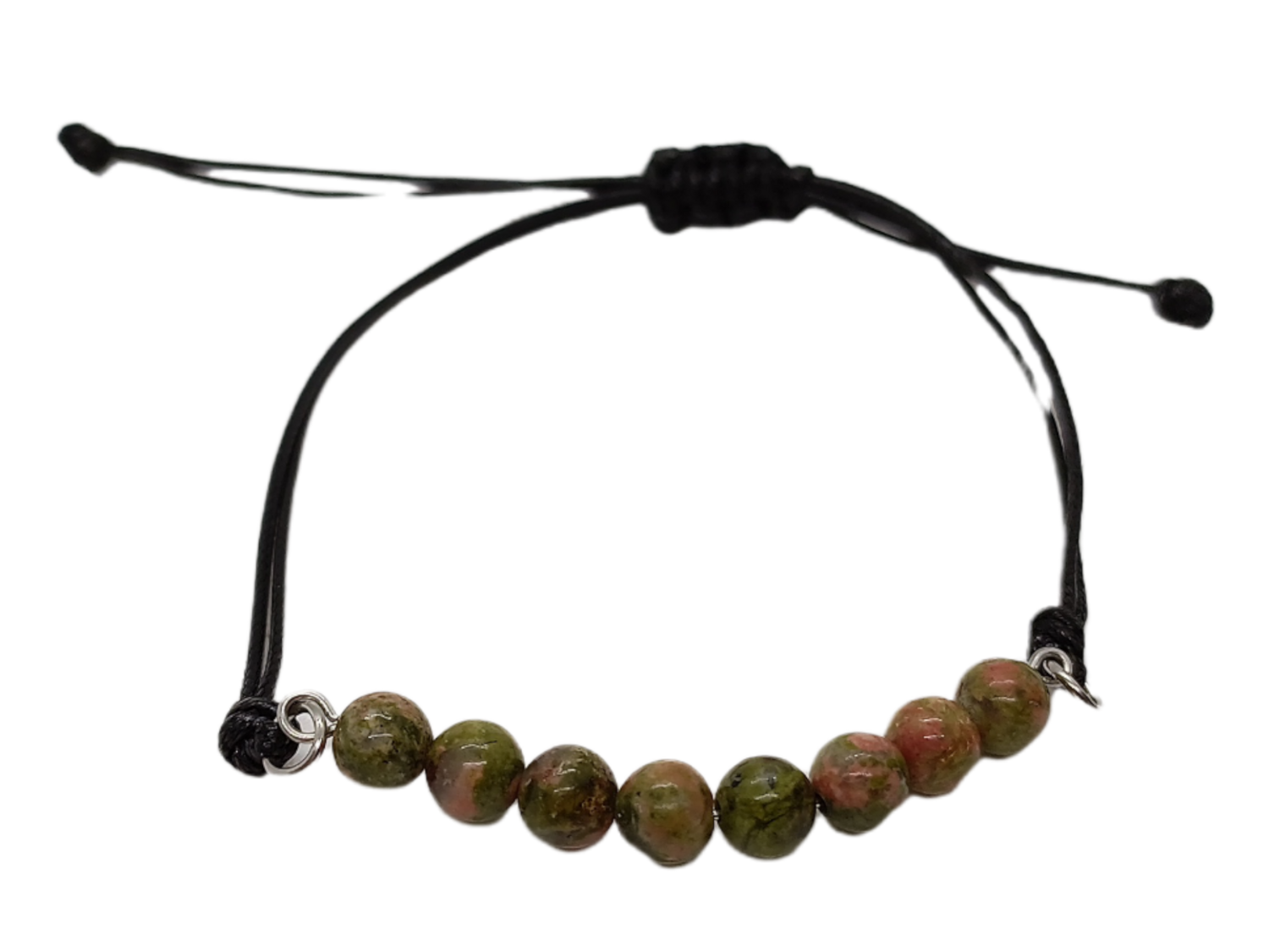 Bracelet en macramé - Unakite