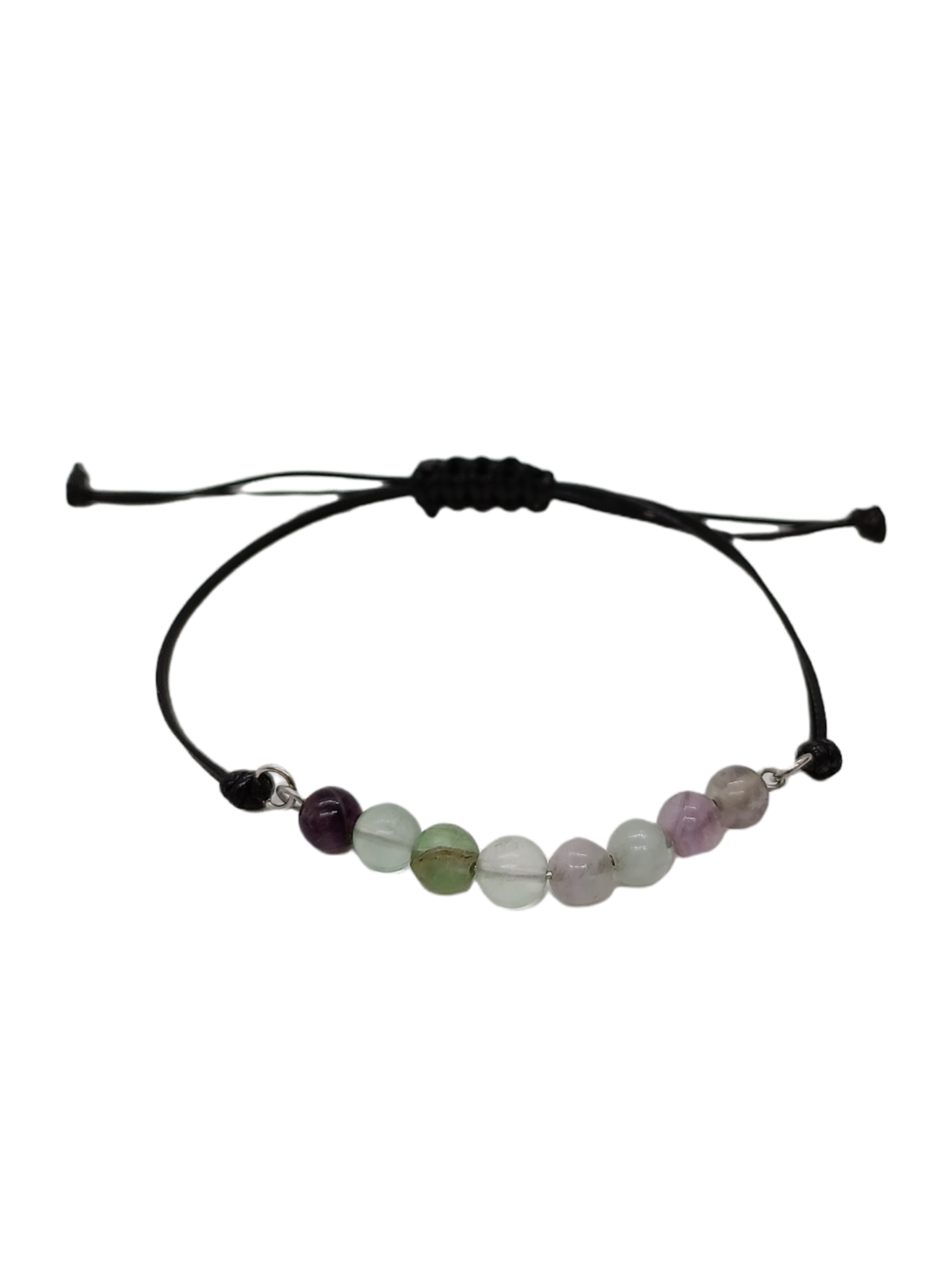 Bracelet en macramé - Fluorite