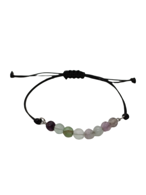 Bracelet en macramé - Fluorite