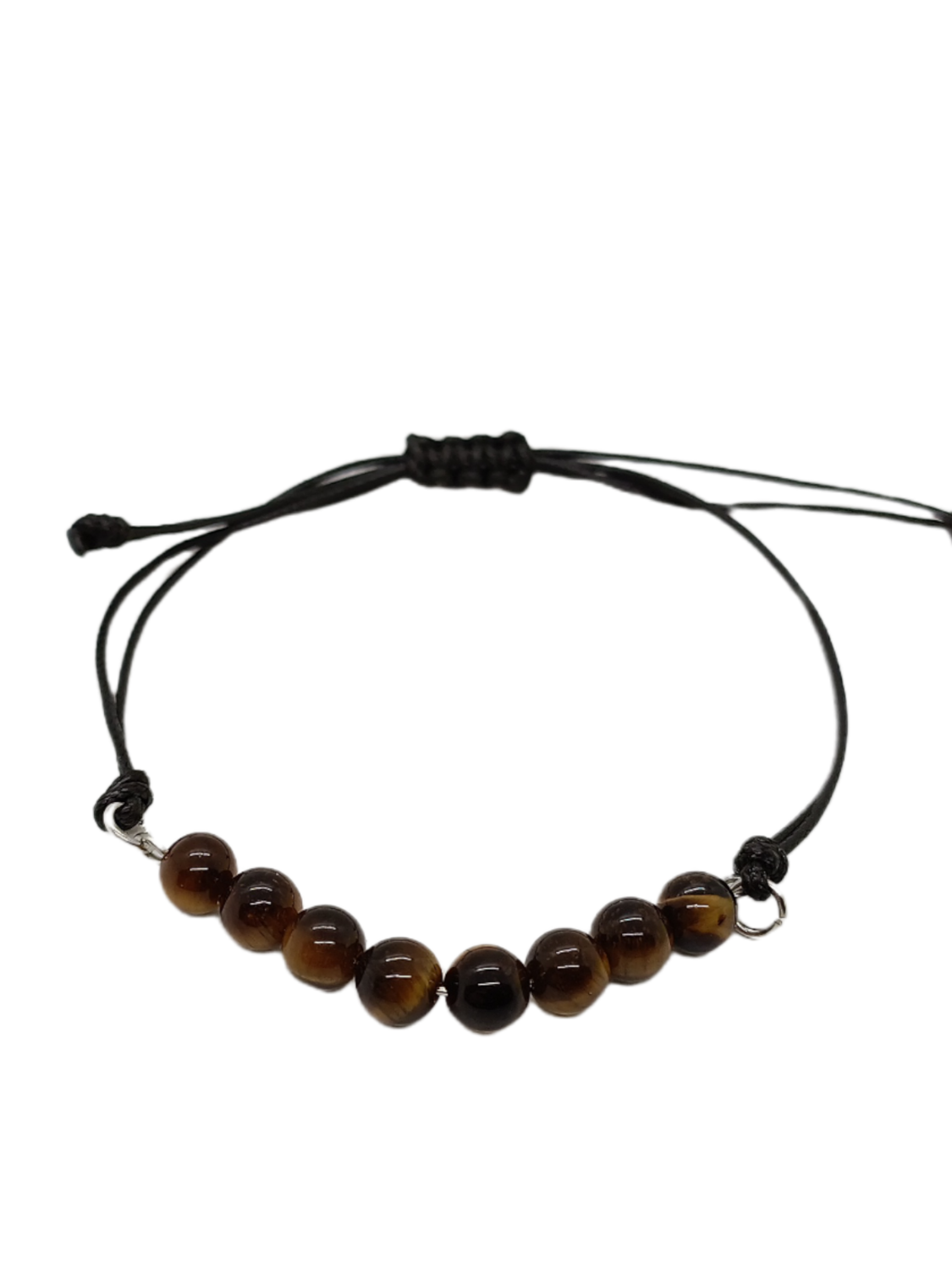 Bracelet en macramé - Oeil-de-tigre