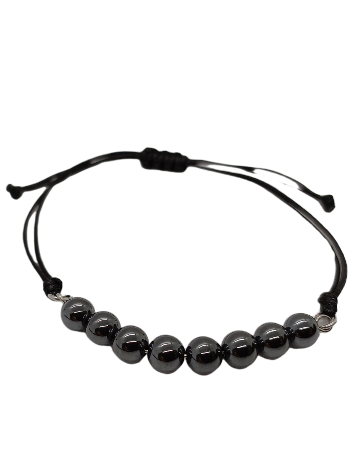 Bracelet en macramé - Hématite