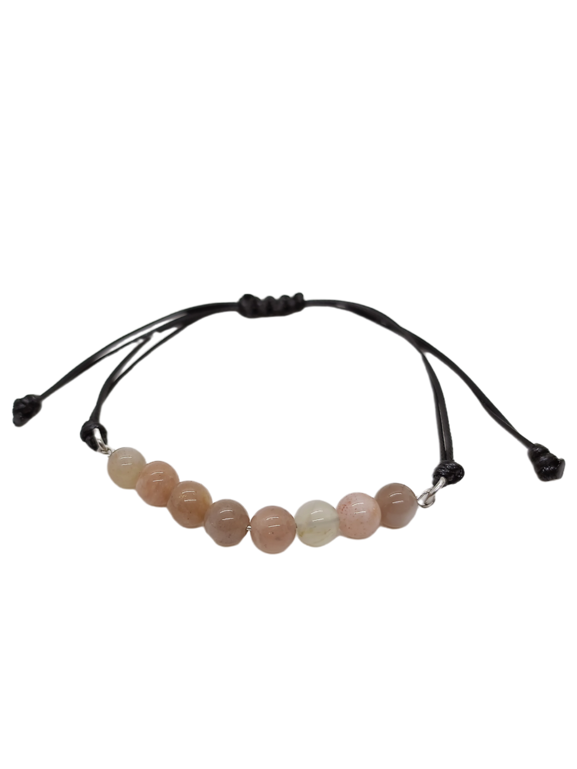Bracelet en macramé - Pierre de lune
