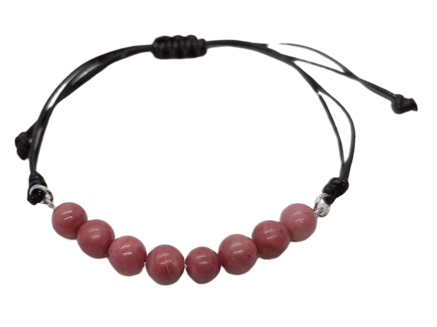 Bracelet en macramé - Rhodonite