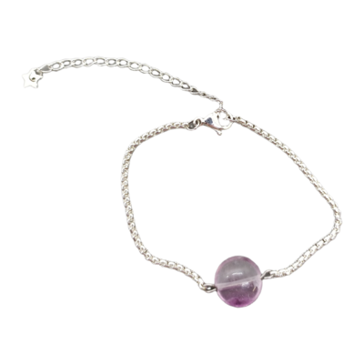 Bracelet - Disque plat de Fluorite