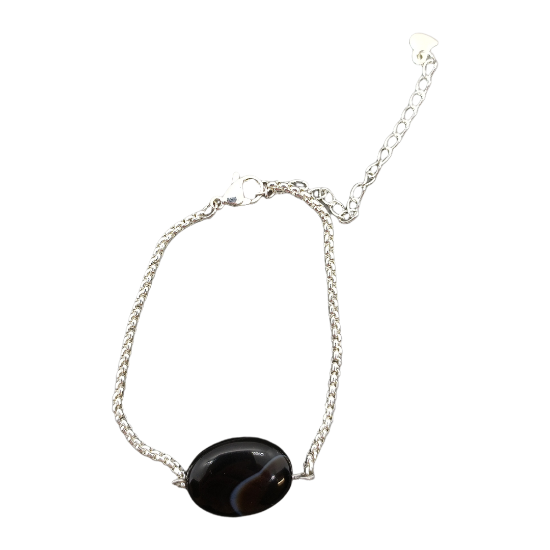 Bracelet - Agathe noir-marron