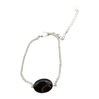 Bracelet - Agathe noir-marron