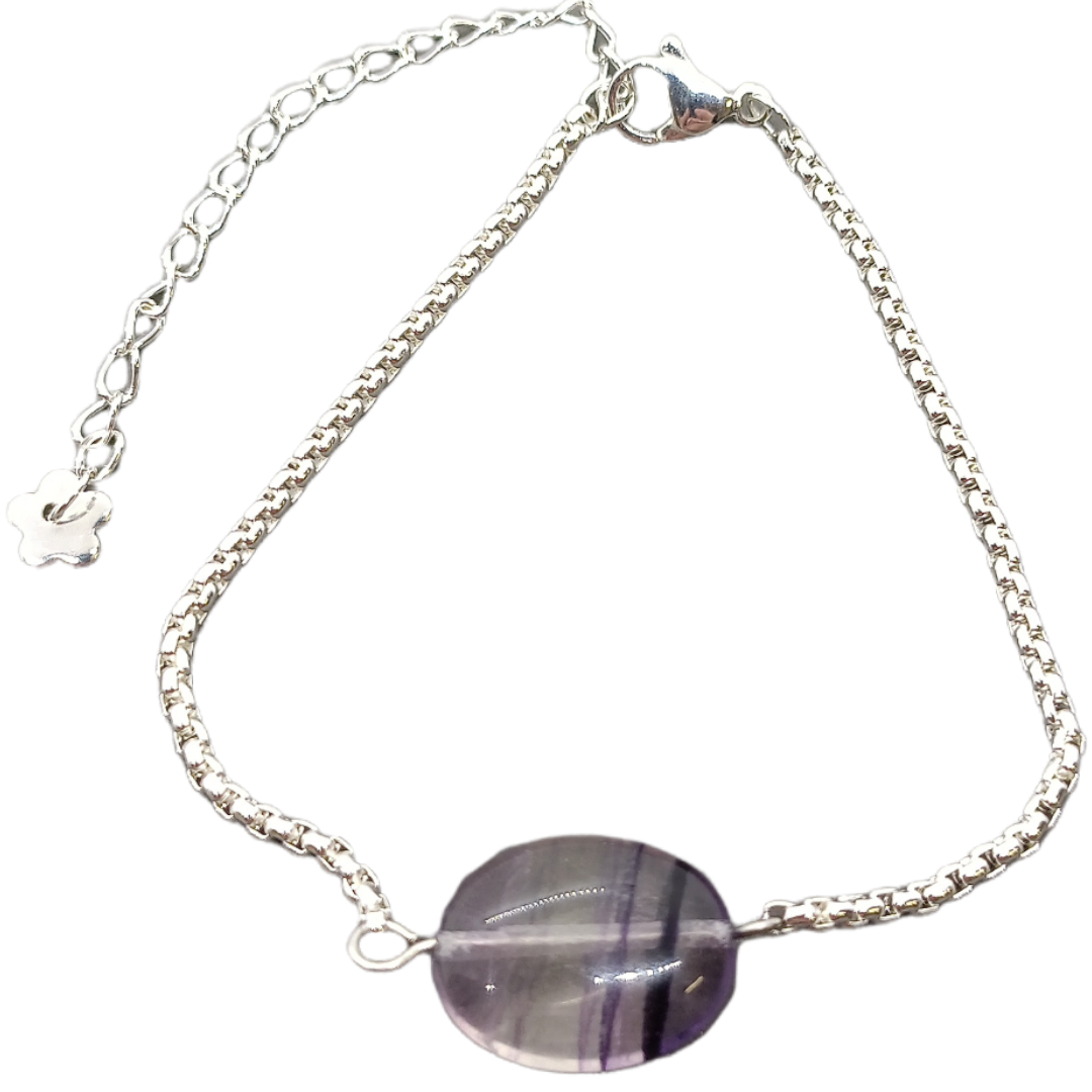 Bracelet - Fluorite pourpre