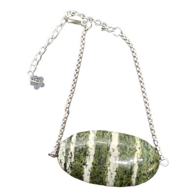 Bracelet - Chrysotile Oeil d&#39;argent