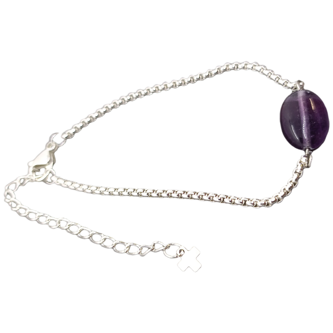 Bracelet - Fluorite pourpre