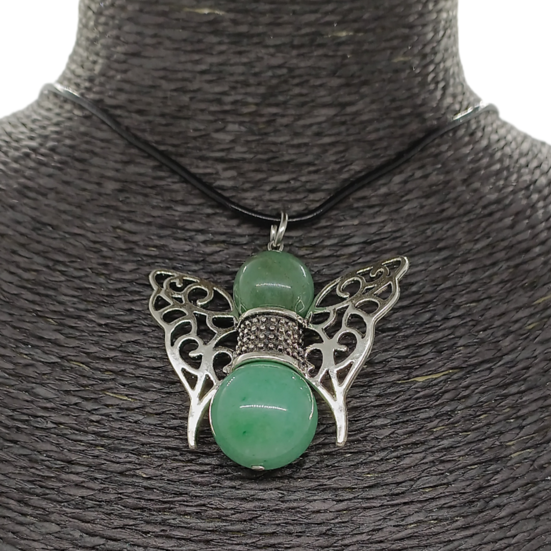 Collier Ange grand - Aventurine