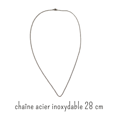Collier - Pentacle soleil - Labradorite facettée 8 mm