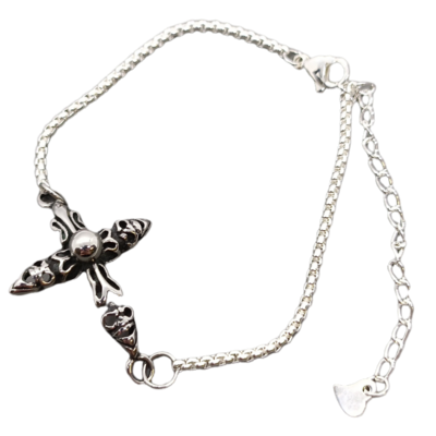 Bracelet Croix et crânes