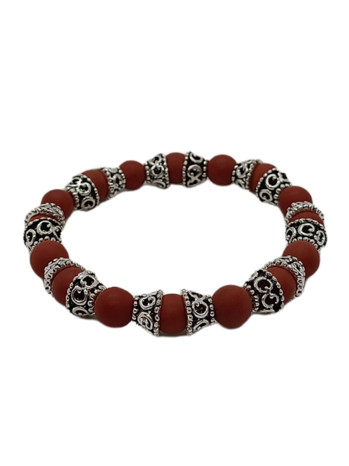 Bracelet Jaspe rouge - mat
