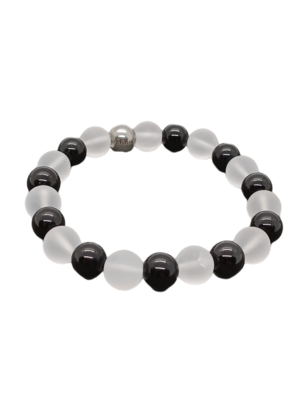 Bracelet Spinelle et Cristal de roche mat