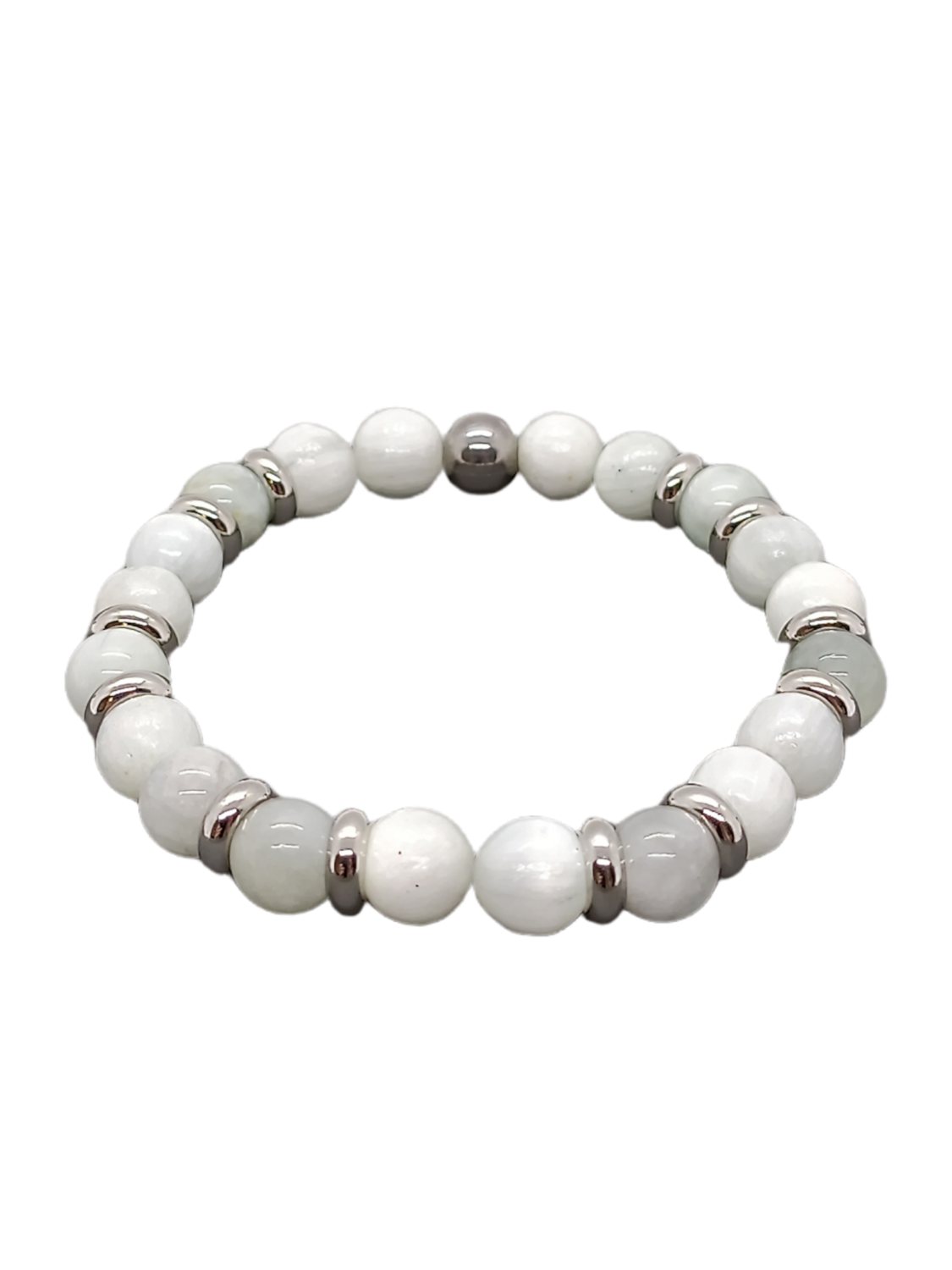 Bracelet Sélénite et Aigue-Marine