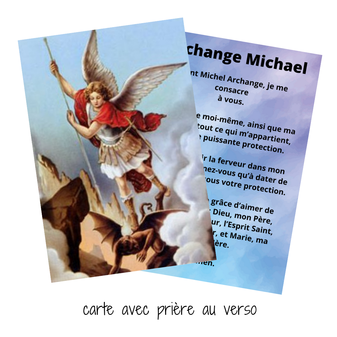 Carte de prière - Archange Michaël