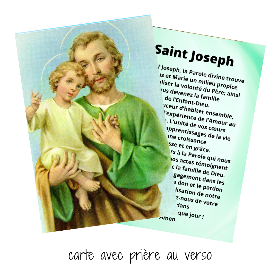 Carte de prière - Saint Joseph