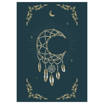 Poster plastifié - Lune Dream Catcher