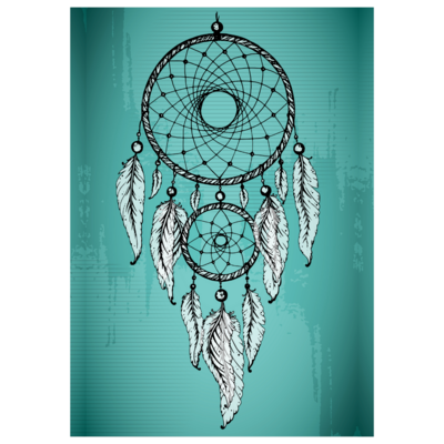 Poster plastifié - Dream Catcher - vert