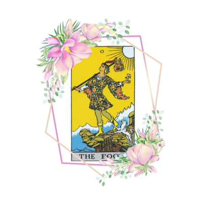 Poster plastifié - Le Fou &amp; fleurs
