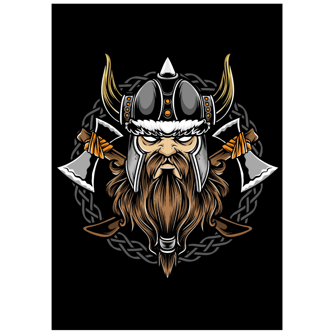 Poster plastifié - Viking cartoon